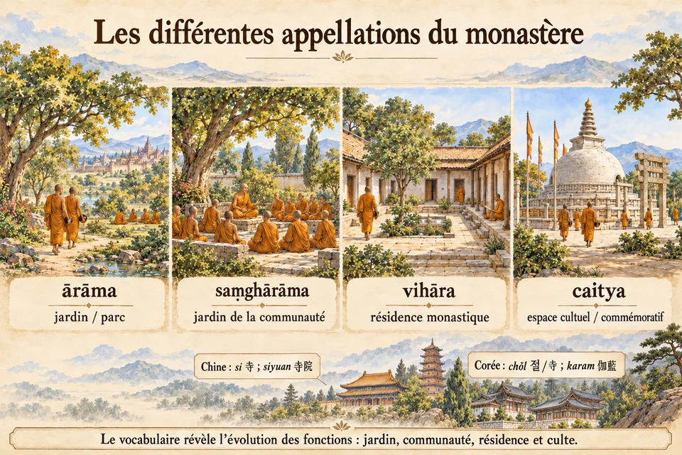 Les différentes appellations du monastère
