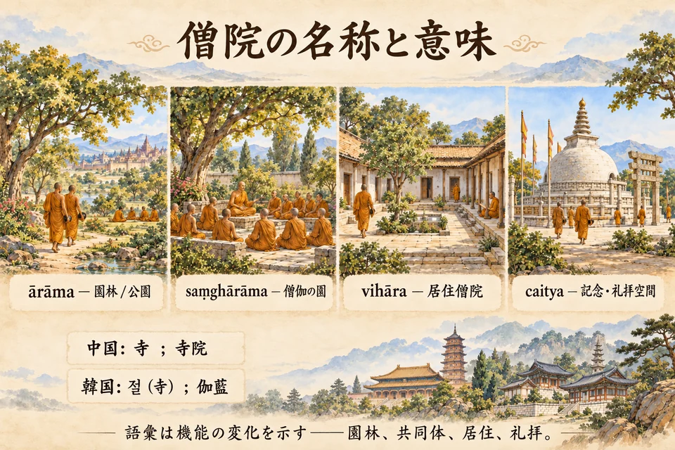 僧院の名称と意味