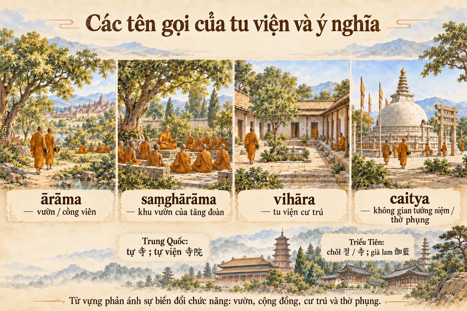 Các tên gọi của tu viện và ý nghĩa