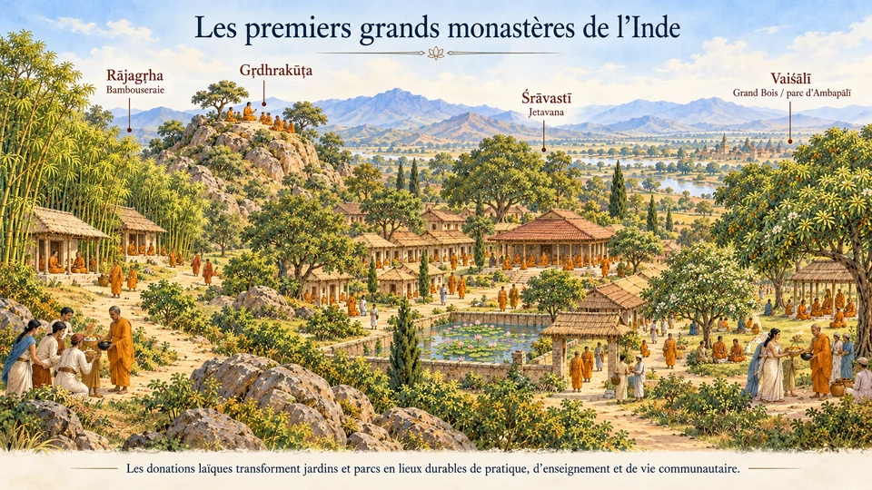 Les premiers grands monastères de l’Inde