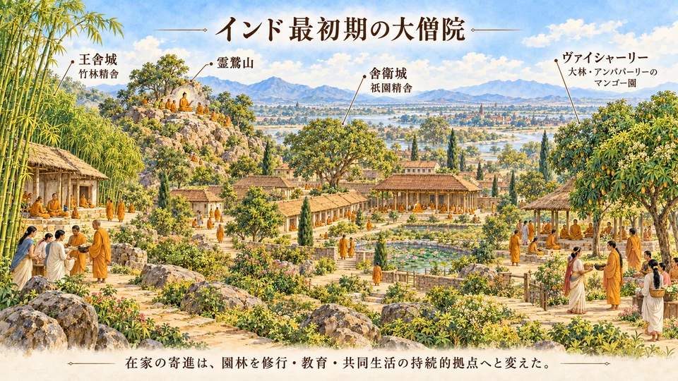インド最初期の大僧院