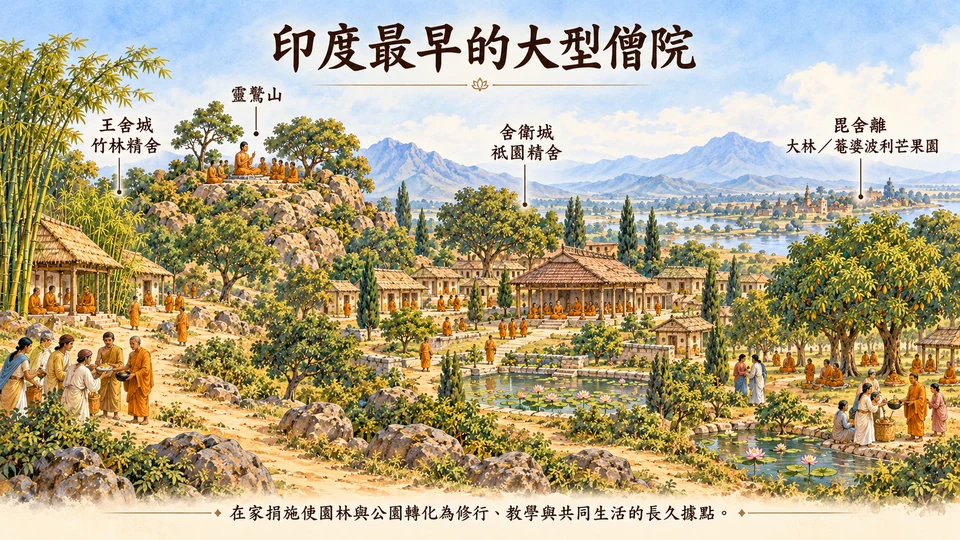 印度最早的大型僧院