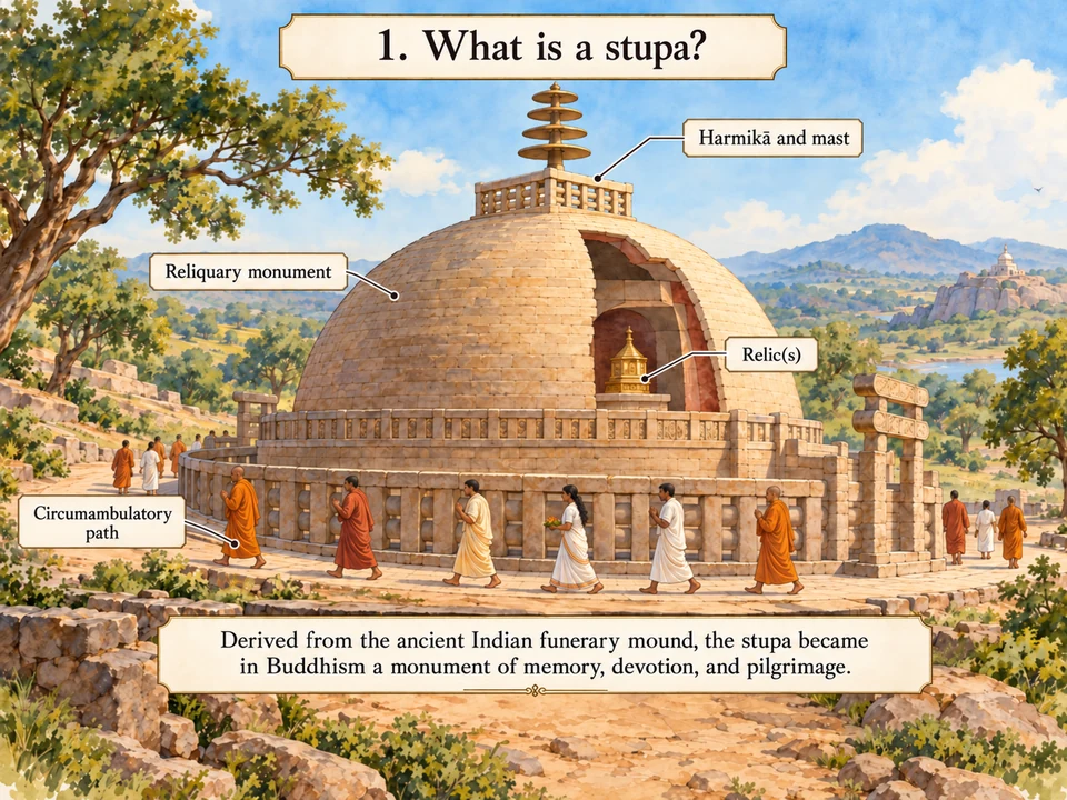 What is a stupa?