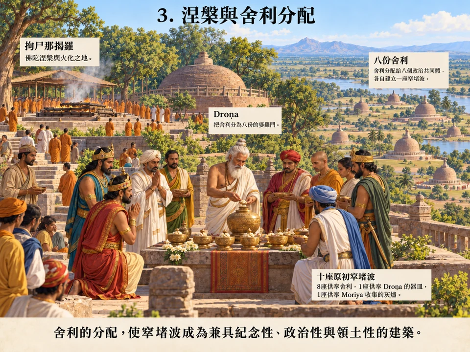 涅槃與舍利分配